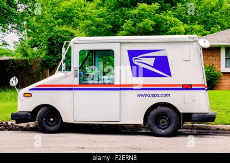 Usps Mail Truck Stock Photo Alamy