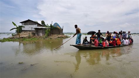 Assam And Nepal 189 Die And Four Million People Displaced In Worst Floods For Years World