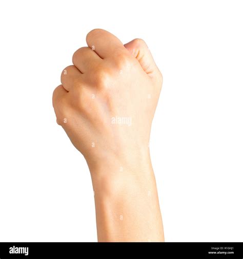 Female Arm And Clenched Fist Stock Photos And Female Arm And Clenched