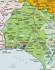 Huelva province road map - Full size