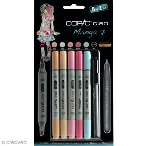 For other uses, see ciao (disambiguation). Set feutres Copic Ciao - Manga n° 7 - 5 marqueurs et 1 ...