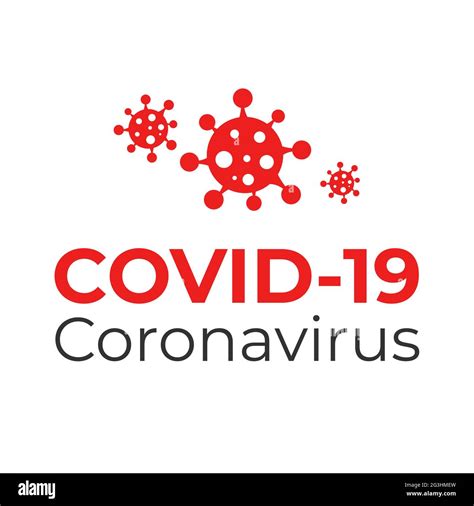 Covid 19 Logotipo Coronavirus Diseño Vector Icono Imagen Vector De