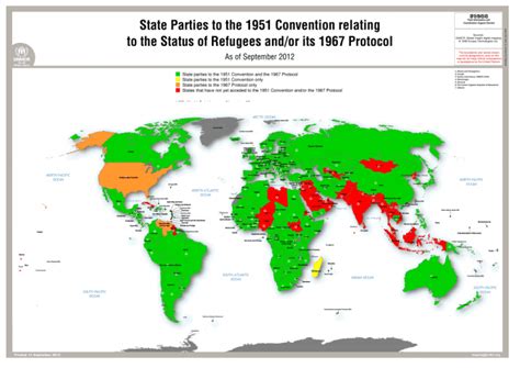World State Parties To The 1951 Convention Relating To The Status Of
