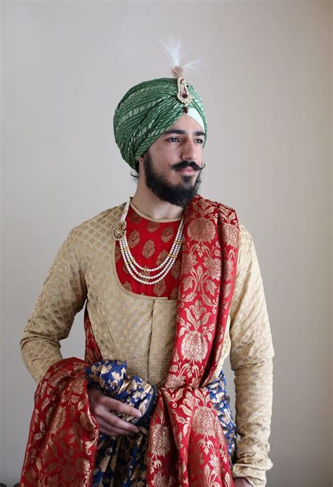 Prince Punjab King Sherwani Maharaja Menswear Menstyle Traditional