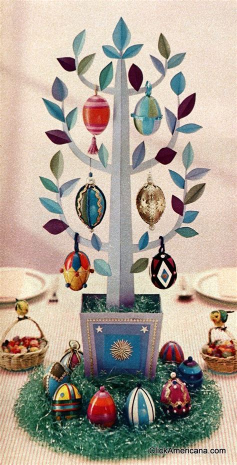 Make A Beautiful Easter Egg Tree Craft With This Vintage How To Click