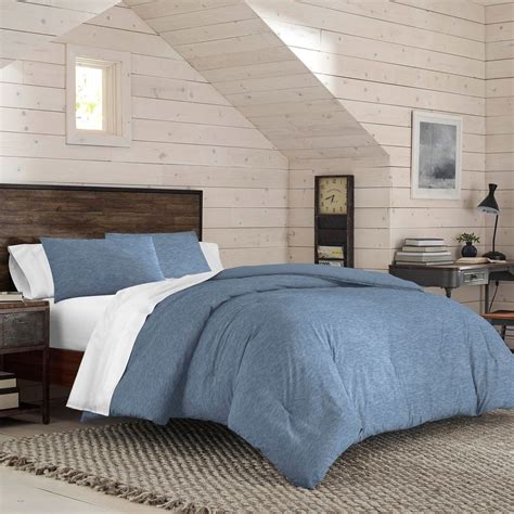 Izod Kai Chambray Comforter Set Kingqueenfull Blue Comforter