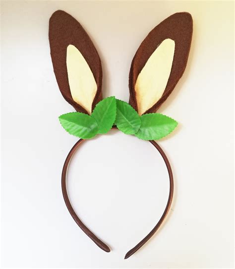 Brown Rabbit Ears Headband Etsy