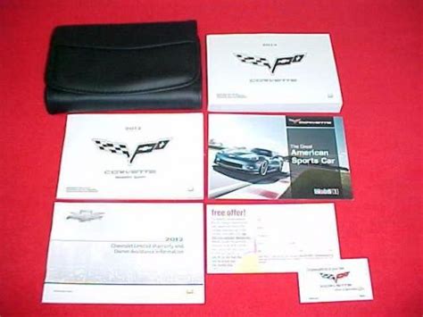 Buy 2012 Corvette Vette New Owners Manual Service Guide 12 Navigation