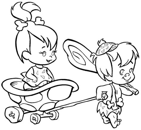 The Pebbles And Bamm Bamm Show Coloring Pages Selfcoloringpages Flik Coloring Pages Flik