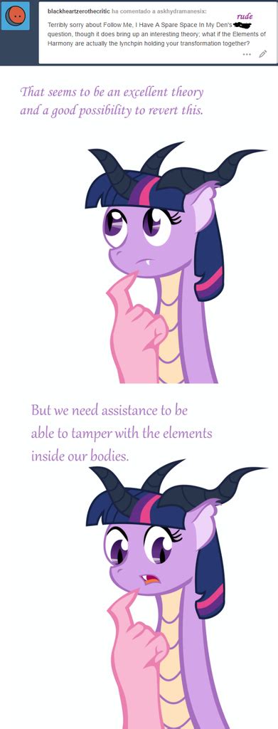 1162344 Safe Twilight Sparkle Ask Hydra Mane 6 Tumblr Derpibooru