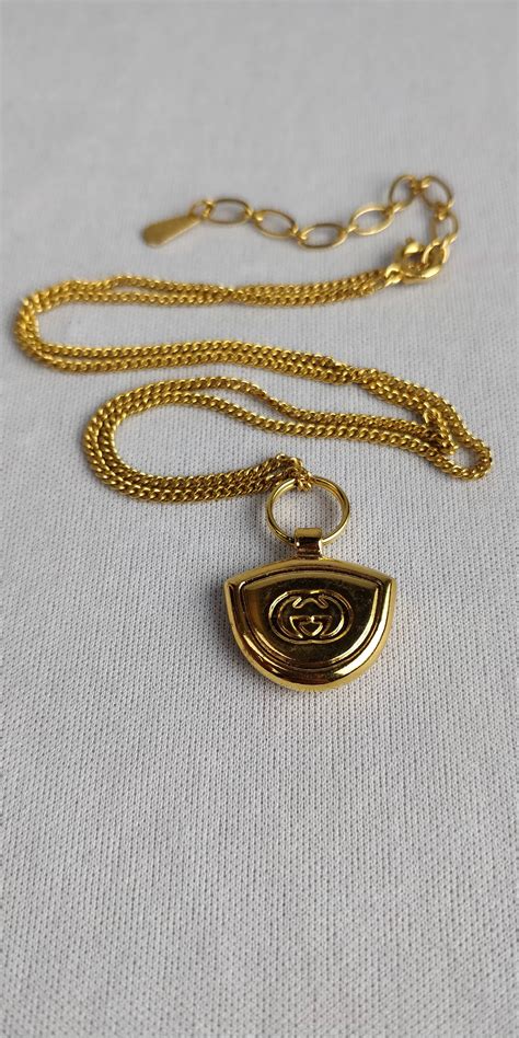 Gucci Gucci K18gp Gold Repurposed Necklace Chain Pendant N013 Grailed