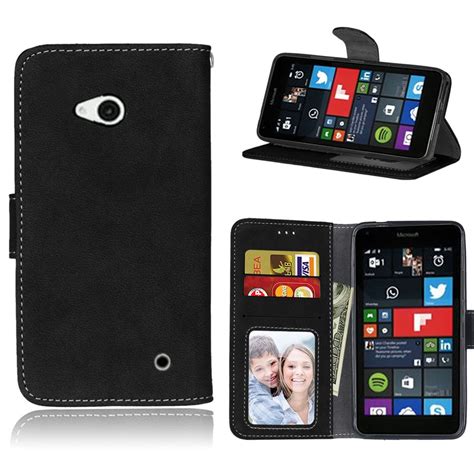 Luxury Flip Wallet Retro Leather Case Cover For Microsoft Lumia 640 Lte