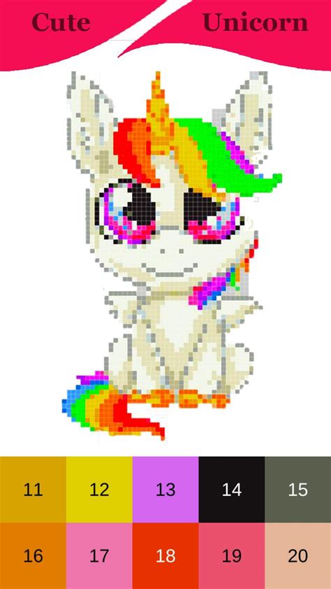 Kawaii Unicorn Pixel Art For Android Apk Download