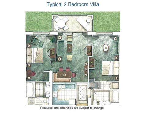 Marriott Canyon Villas Floor Plan Floorplansclick