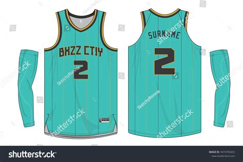 Basketball Jersey Template Vector Mockup Stock Vector Royalty Free