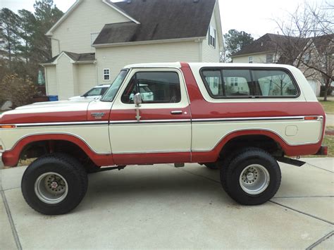 1978 Ford Bronco Lifted Clean No Reserve Red And White Beast