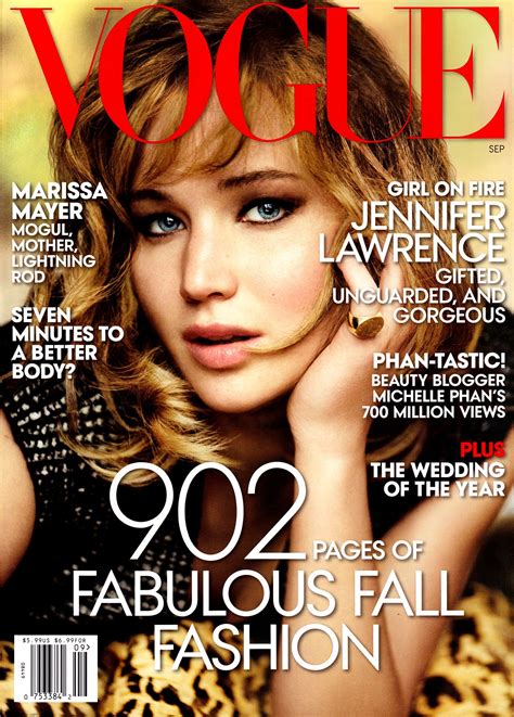 Jennifer Lawrence For Vogue Us September 2013 Fab Fashion Fix