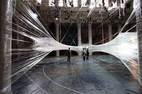 A Gigantic Spider Web Made From Tape Creative Inspiration Bit Rebels