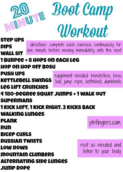 Bootcamp Workouts For Beginners
