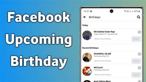 How To Find Facebook Upcoming Birthdays New Update Youtube
