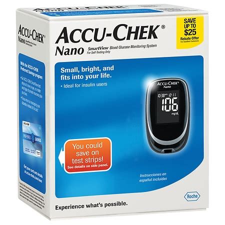 Accu Chek Nano SmartView Blood Glucose Monitoring System Walgreens