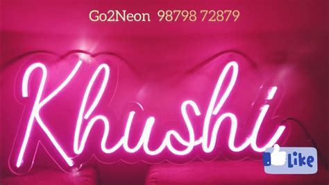Neon Sign Khushi Youtube