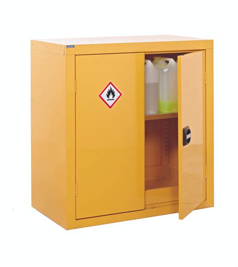 700 X 900 X 460 Yellow Hazardous Coshh Cabinet Coshh Safety Products