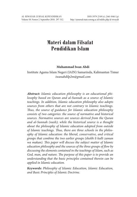 Makalah Konsep Ilmu Dalam Perspektif Filsafat Pendidikan Islam Ilmu