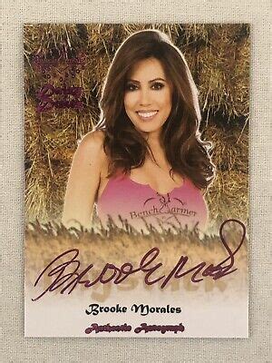 Benchwarmer Daizy Dukez Brooke Morales Haystack Autograph Pink