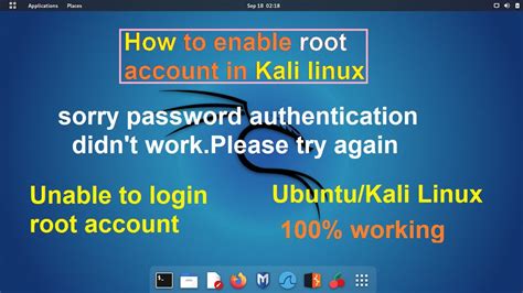 How To Get Root Access Kali Linuxubuntu Sorry Password