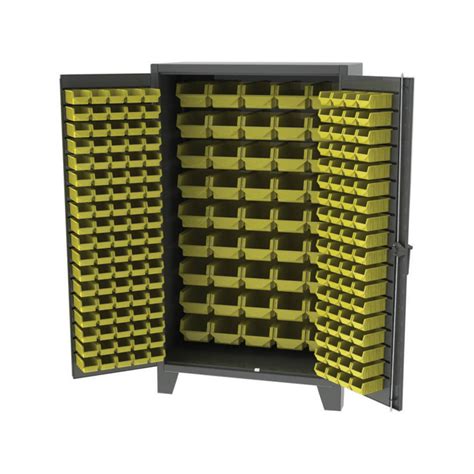 Impervious to rust, oil, and most common chemicals. EX HEAVY DUTY STORAGE BIN CABINET - workspacesandstorage.com