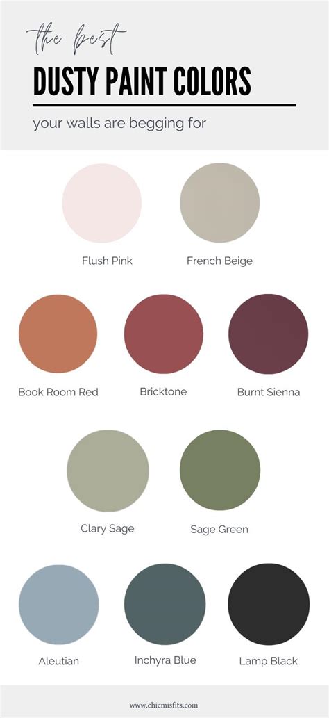 10 Dusty Paint Colors Your Walls Are Begging For Chic Misfits