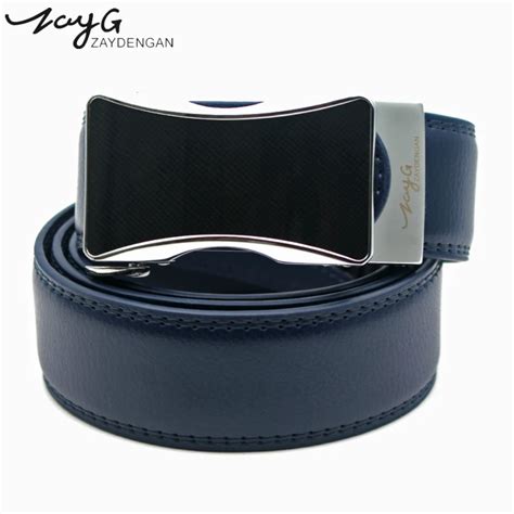 Zayg Designer Alloy Automatic Buckle Cowhide Leather Men Belt Fashion