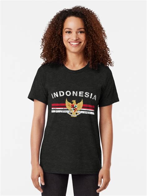 Indonesian Flag Shirt Indonesian Emblem And Indonesia Flag Shirt T Shirt By Ozziwar Redbubble