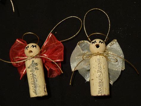 Wine Cork Angels Wine Cork Crafts Christmas Christmas