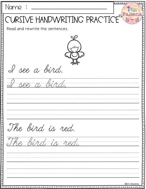 The books are sequenced for progression and contain three levels of differentiation designed for a wide range of abilities. Cursive Writing Worksheet Sentences Free Cursive ...