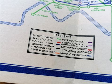 Harry Becks First Map 1933 Map Of Londons Underground Railways