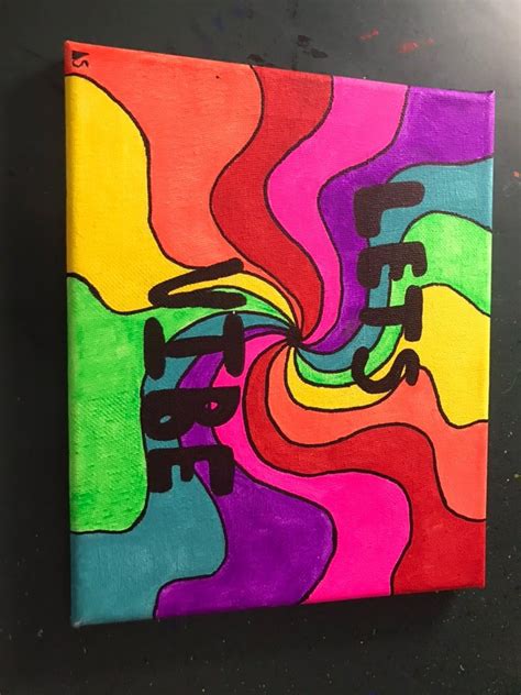 Trippy Canvas Painting Ideas For Beginners