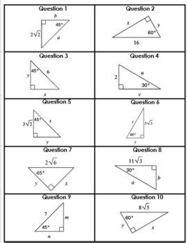 Type in the trig function (you will get a left parentheses) and the angle. Right Triangle Worksheet Answers | Easy Worksheet Template