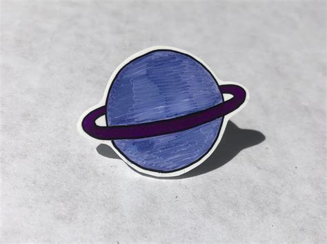 Planet Pin Blue Planet Space Pin Etsy