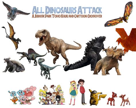 All Dinosaurs Attack A Jurassic Crossover By Superdrewbros On Deviantart