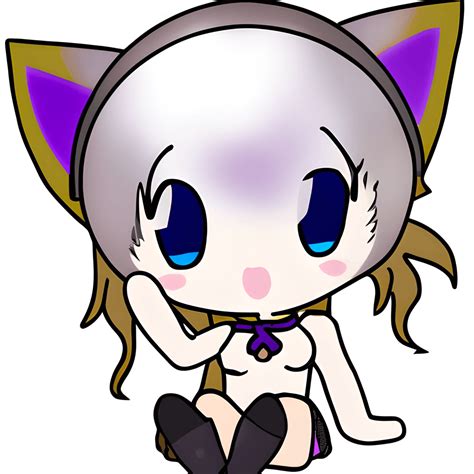 anime cat girl kawaii chibi satellite imagery · creative fabrica