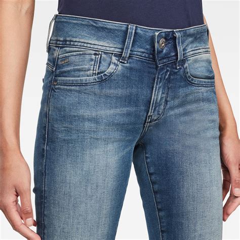 Lynn Mid Waist Skinny Jeans Antic Blue Damen G Star Raw