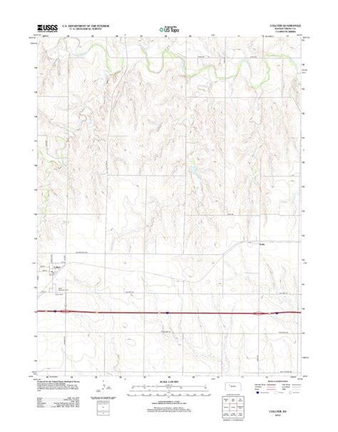 Collyer Ks 2012 24000 Scale Map By United States Geological Survey