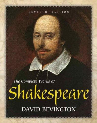 The Complete Works Of Shakespeare 7th Edition Hardcover 7 Edition
