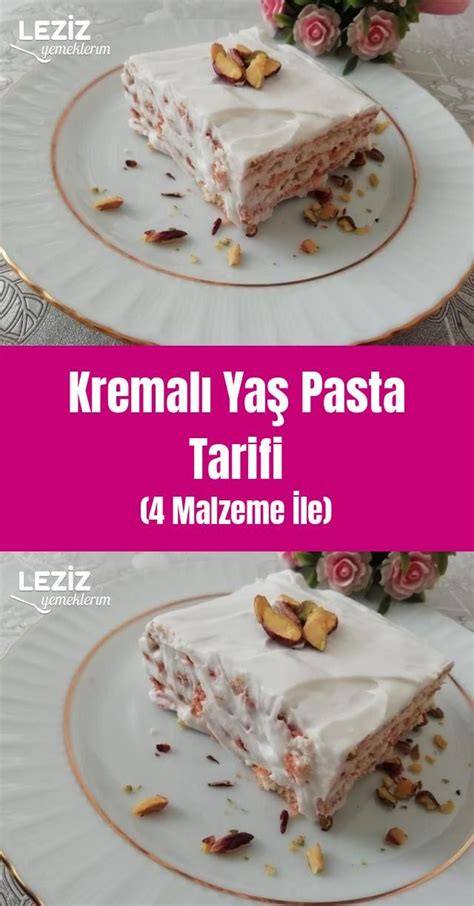 Kremalı Yaş Pasta Tarifi Malzeme İle Leziz Yemeklerim Yemek