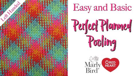 Planned Pooling Made Easy With Moss Stitch New Red Heart Yarn Left