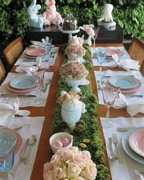30 Elegant Easter Tablescapes And Centerpieces Hike N Dip Easter Table
