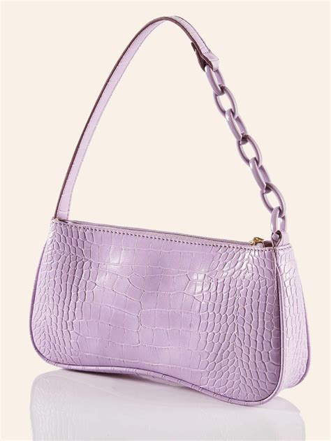 Asos is a uk based company. Croc Embossed Shoulder Bag | SHEIN USA in 2020 | Shoulder ...