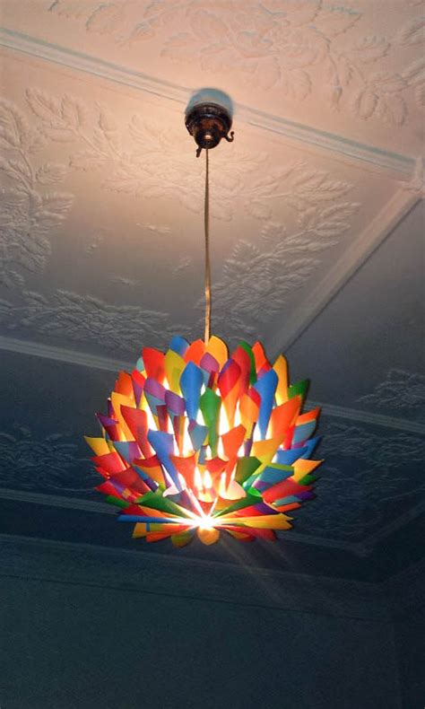 Lamp shade ceiling lamp, pendant light, wood decorative lamp, wooden lamp shade, ceiling mount pendant light, beautiful light, light gift. The Art Of Up-Cycling: How To Make A Lamp Shade..Funky ...